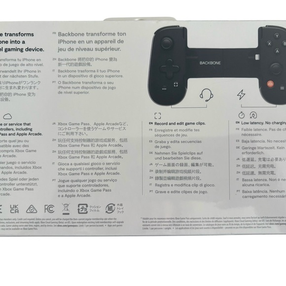 Black Handheld Gaming Console for iPhone - Picture 2 of 4